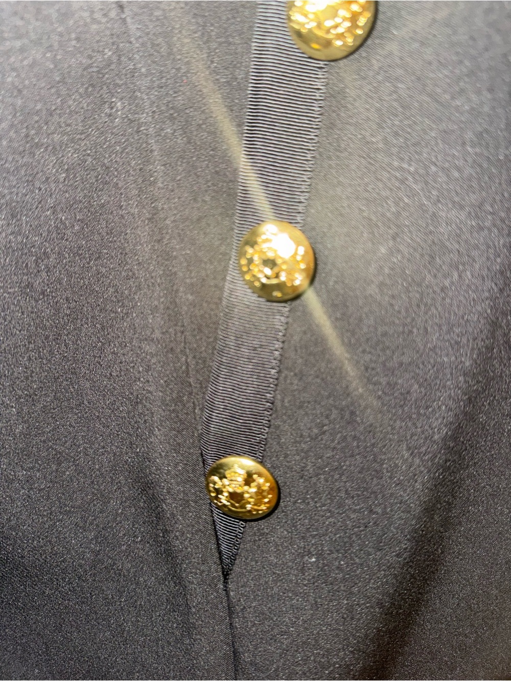 Banana Republic Black High-Rise Shorts with Gold Button Detail - Picture 4 of 12